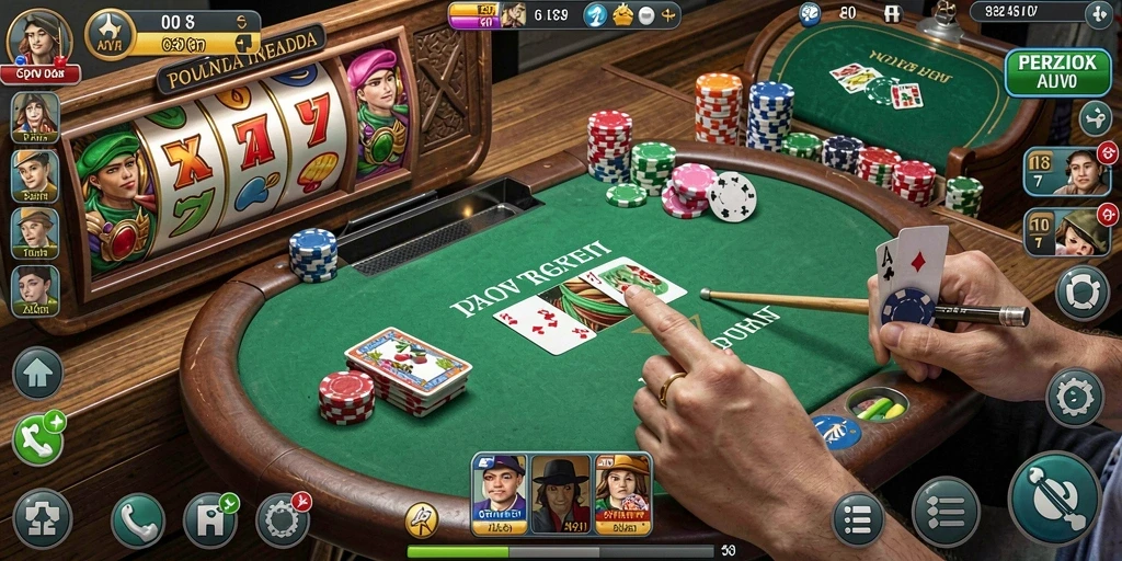 Screenshot pertama menampilkan antarmuka permainan yang menarik.