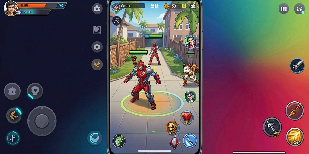 Screenshot dari level pertama yang menantang.