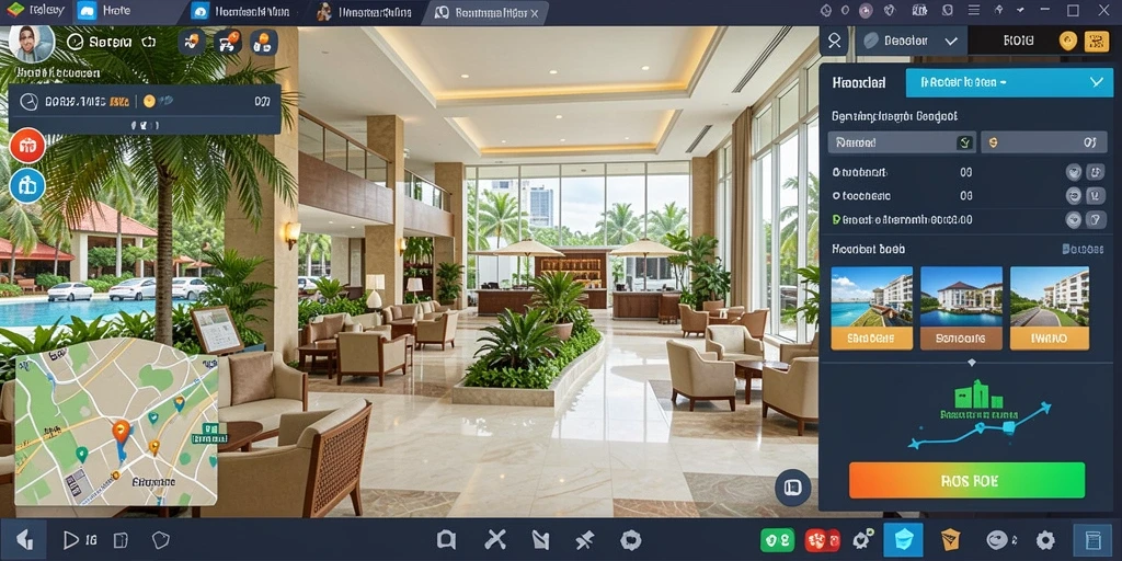 Tampilan antarmuka RICH7 yang menarik dan user-friendly.