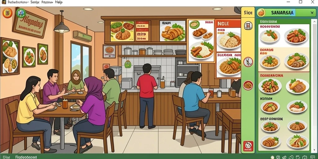 Tampilan menu utama RPOK yang menarik dan user-friendly.