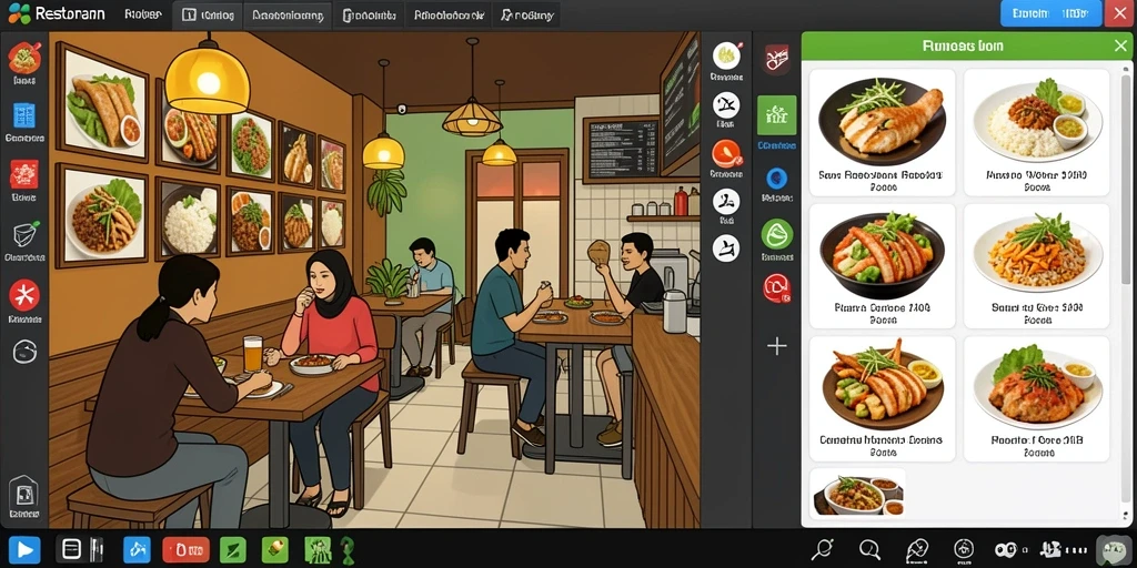 Menampilkan antarmuka permainan yang menarik dan mudah digunakan.