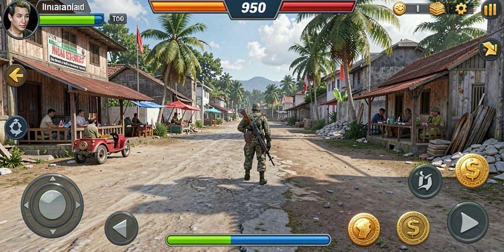 Tampilan menarik dari mesin slot klasik.